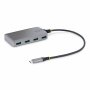 Startech 5G4AB-USB-C-HUB | 4-Port USB-C Hub 5Gbps Bus Powered 4x USB-A Ports Optional Auxiliary Power Portable USB Type-C Hub 1ft/30cm Cable