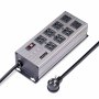 Startech 8N515S12-POWER-STRIP | 8-Outlet Industrial Power Strip 125V/15A EMI/RFI Isolation Surge Protection Mountable PDU