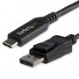 Startech CDP2DP146B | 6Ft/1.8m USB C To DisplayPort 1.4 Cable