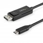 Startech CDP2DP1MBD | 3Ft (1m) USB C To DisplayPort 1.2 Cable