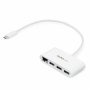Startech HB30C3A1GEA | 3 Port USB C Hub with Gigabit Ethernet USB-C to 3x USB-A USB 3.0 White