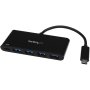 Startech HB30C4AFPD | 4 x Ports USB C Hub with 4x USB Type-A SuperSpeed 5Gbps 60 Power Delivery Passthrough