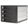 Startech HSB430SATBK | 4-bay 3.5-inch Trayless SATA (Hot-Swappable) Mobile Rack Storage Enclosure (Black)