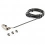 Startech LTULOCK4D | 6.5-ft 3 in 1 Universal Laptop Cable Lock
