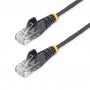 Startech N6PAT25BLKS | 25ft Black Slim CAT6 Ethernet Cable
