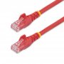 Startech N6PATCH3RD | 3ft CAT6 Snagless Gigabit 100W PoE UTP 650MHz Ethernet Cable Red