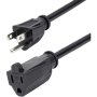 Startech PAC10110 | 10ft (3m) NEMA5-15R to NEMA5-15P 13A 125V 16AWG Power Extension Cord Black