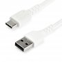 Startech RUSB2AC2MW | 6.6ft USB-A to USB-C Fast Charging Cable