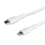 Startech RUSBCLTMM1MW | 3 ft/1m Durable USB-C to Lightning Cable, Rugged Heavy Duty Charging/Sync Cable White