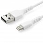 Startech RUSBLTMM1M | 1m Durable White USB-A to Lightning Cable