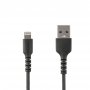 Startech RUSBLTMM1MB | 1m Durable Black USB-A to Lightning Cable