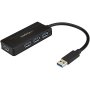 Startech ST4300MINI | 4 Port USB 3.0 Hub SuperSpeed 5Gbps w/ Fast Charge Portable USB 3.2 Gen 1 (5Gbps) Type-A Laptop/Desktop Hub USB Bus/Self Powered