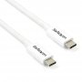 Startech TBLT3MM2MW | 2m 100-Watts PD 4K Thunderbolt 3 Cable