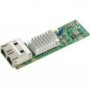 Supermicro AOC-CTGS-I2T | Intel X550 Dual-Ports 10Gbps 10GBase-T PCI Express 3 x4 Gigabit Ethernet MicroLP Network Adapter