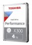 Toshiba HDWR740XZSTA | 4X300 Performance 4TB 7200RPM SATA 6Gb/s 512MB Cache 3.5-Inch Hard Drive