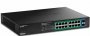 Trendnet TPE-TG262ES | 24 x Ports Gigabit PoE+ 2 x Ports Gigabit SFP Managed EdgeSmart Switch Black